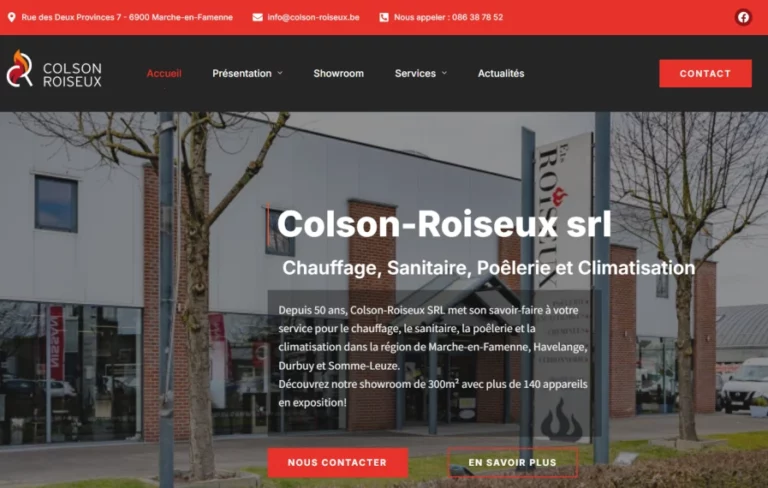 Colson-Roiseux SRL Site Web